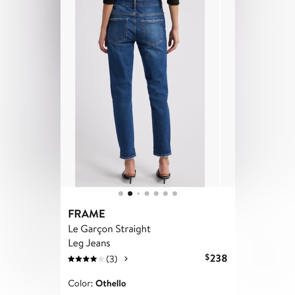 Frame Le Garçon Straight Leg Jean size 29 - Picture 2 of 5